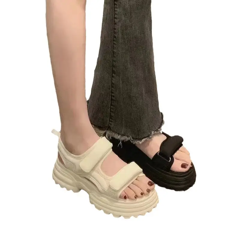 Women White Platform Sandals 2024 Summer - Image 7