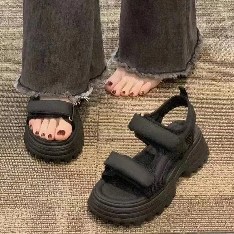Women White Platform Sandals 2024 Summer — feature 4