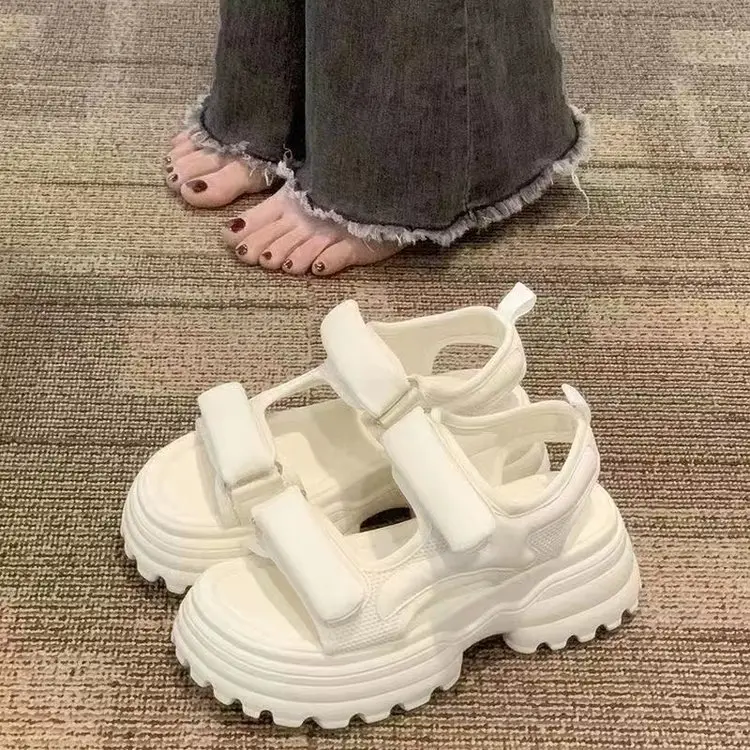 Women White Platform Sandals 2024 Summer — feature 6