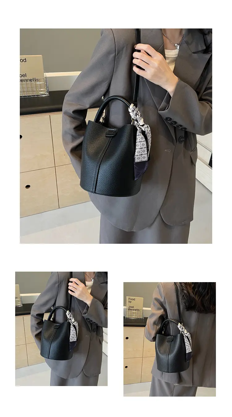 Soft Leather Bucket Bag for Women Beige 2026 — feature 11