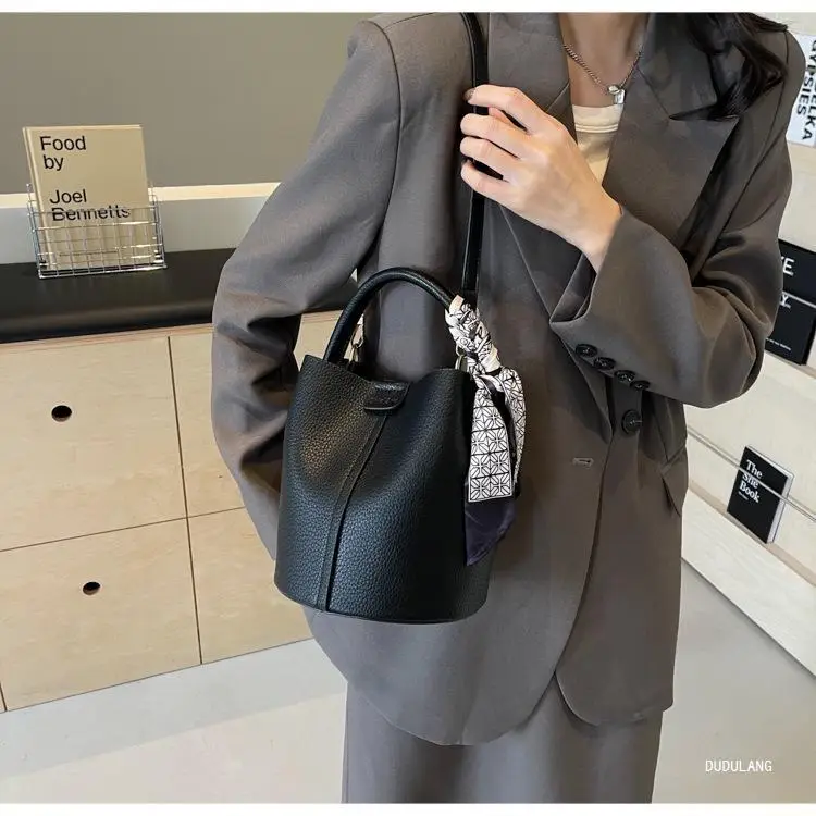 Soft Leather Bucket Bag for Women Beige 2026 — feature 17