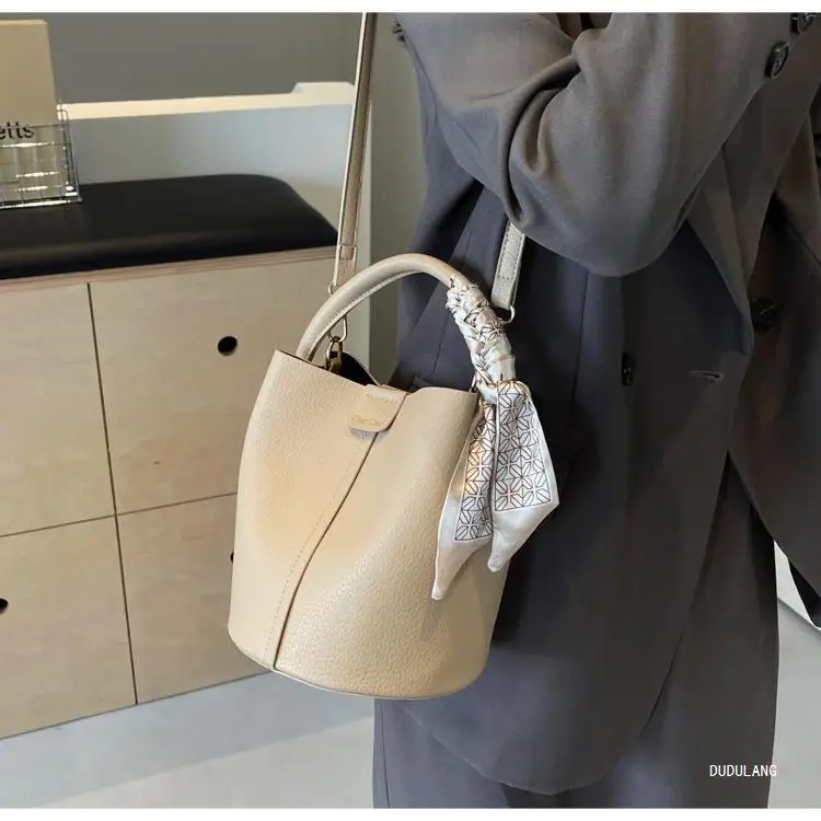 Soft Leather Bucket Bag for Women Beige 2026 — feature 22