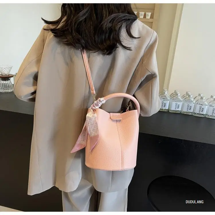 Soft Leather Bucket Bag for Women Beige 2026 — feature 27