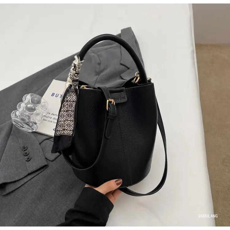 Soft Leather Bucket Bag for Women Beige 2026 — feature 34