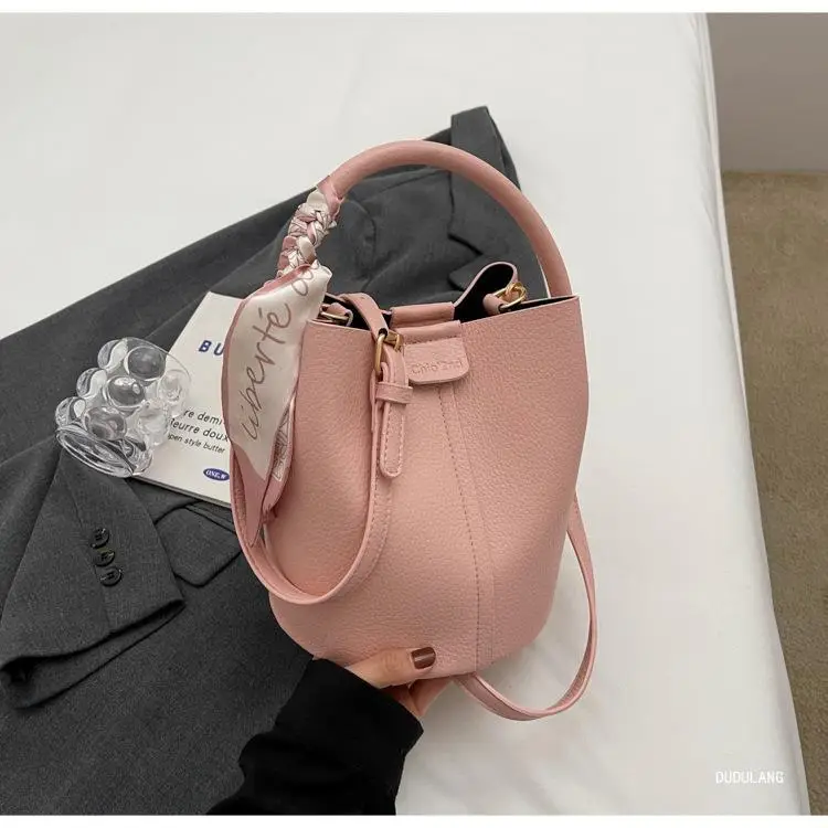 Soft Leather Bucket Bag for Women Beige 2026 — feature 37