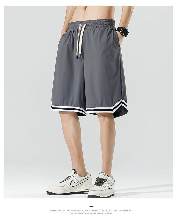 Men's Black Drawstring Shorts China Brand — feature 15