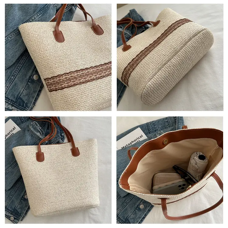 Hand-Woven Straw Tote Bag Large Capacity 2024 — feature 15