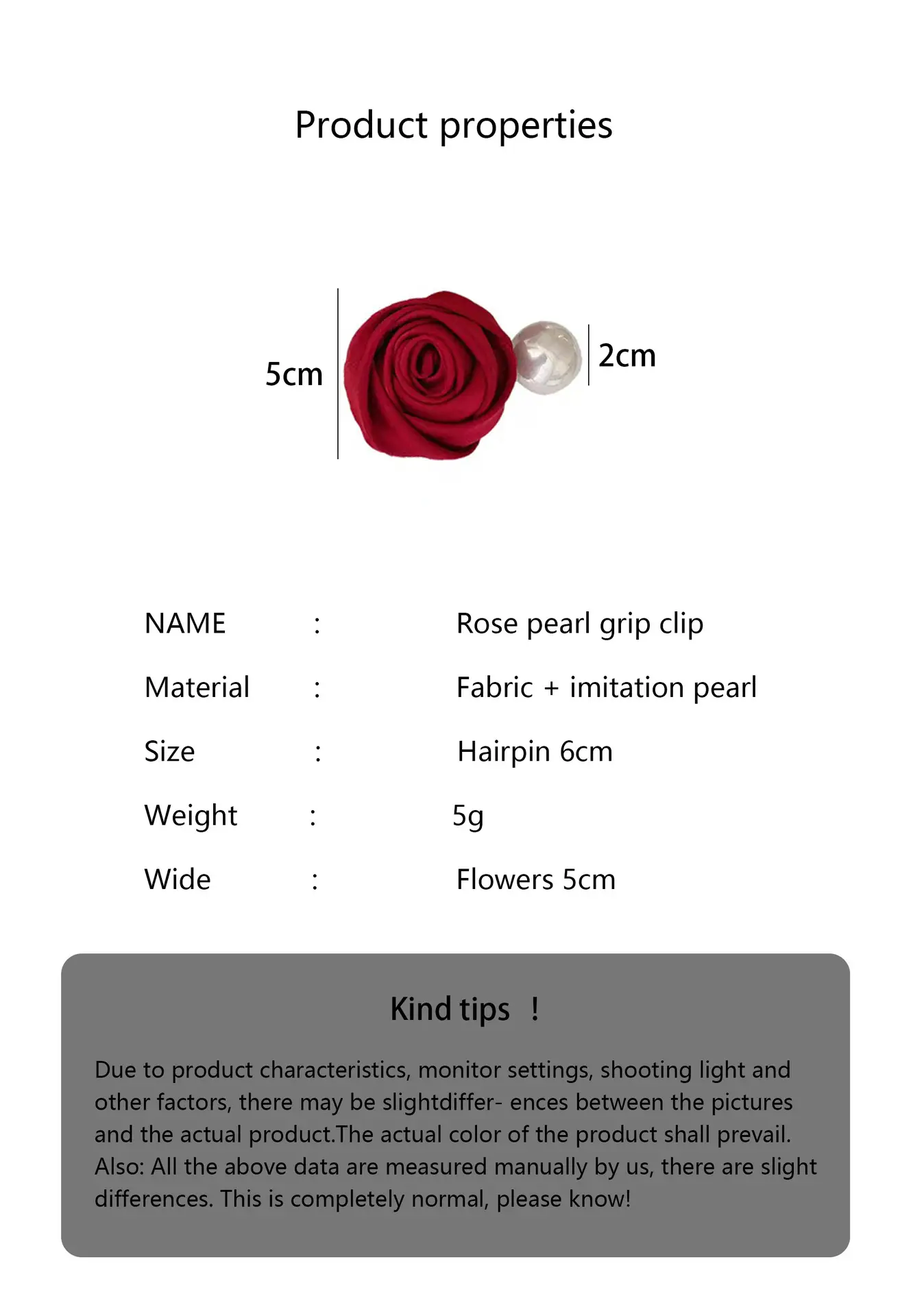 Gentle Rose Hair Clip for Women 2025 New Style — feature 3