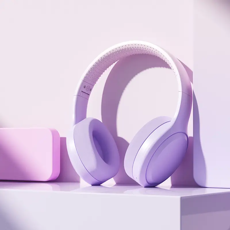 Wireless Bluetooth Headset Purple Long Lasting Call Class - Image 8