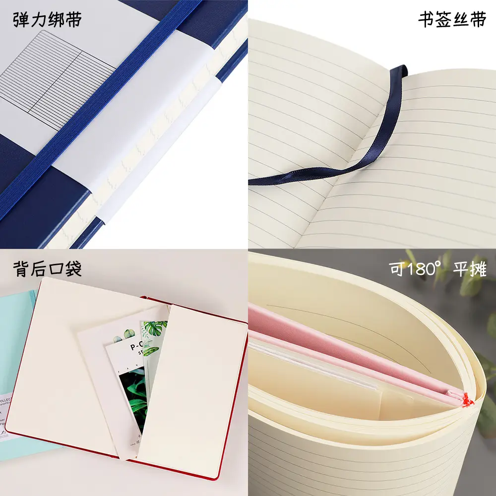 A5 Cross-Carrier Strap Notepad Pink Business Office