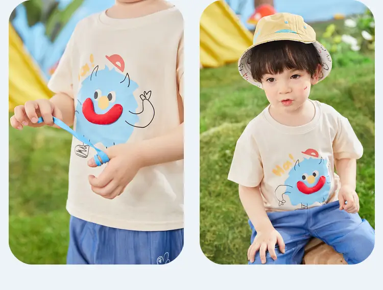 Boys Cartoon T-Shirt Summer Thin Short Sleeve — feature 29