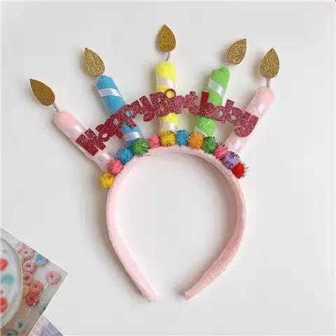 Little Monster Hair Band for Kids Plush Face Swinging Headwear