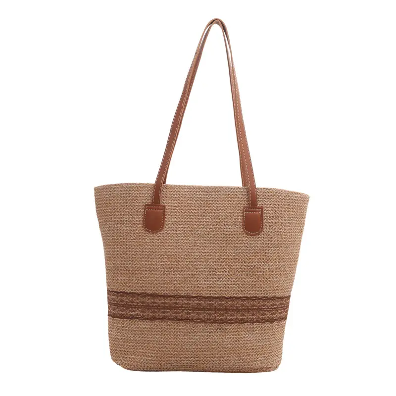Large Capacity Korean Style Straw Bucket Bag 2024 - Image 7