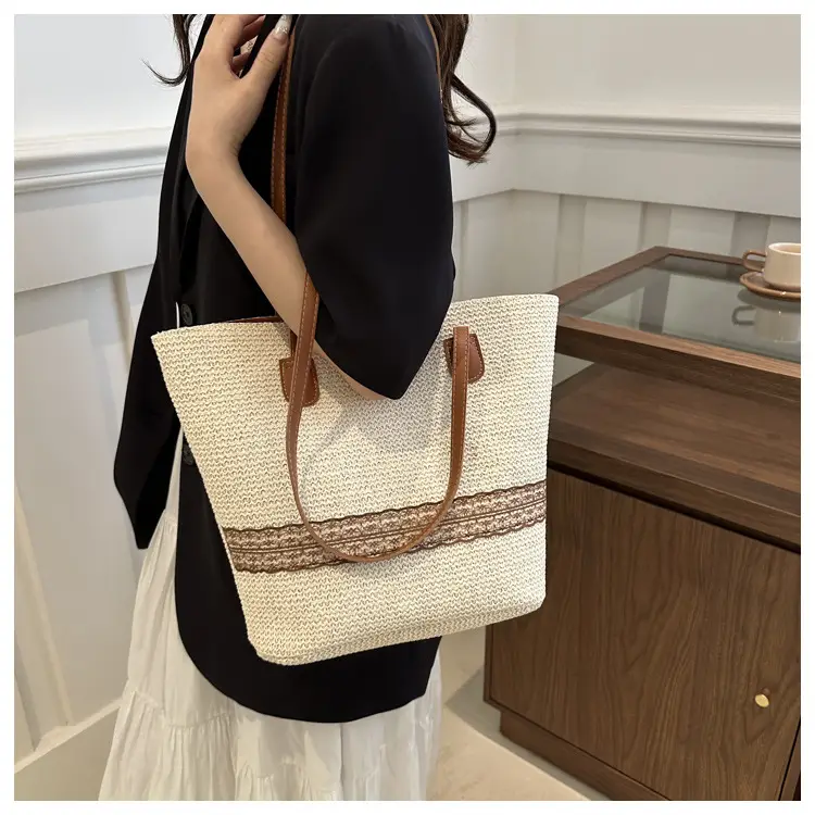 Large Capacity Korean Style Straw Bucket Bag 2024 — feature 11