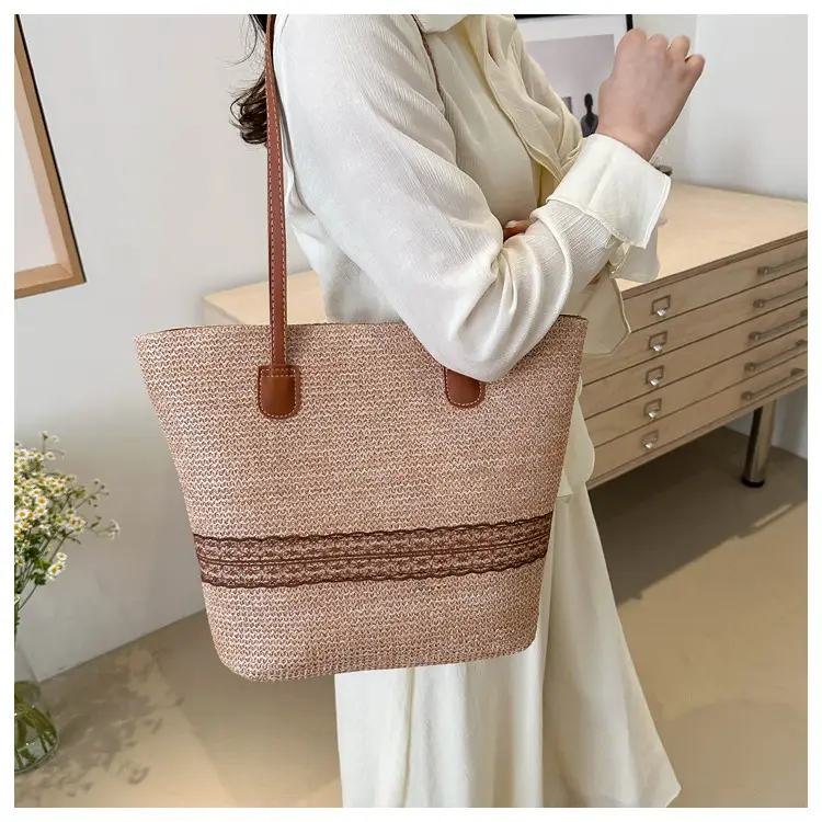 Large Capacity Korean Style Straw Bucket Bag 2024 — feature 14