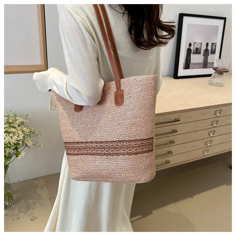 Large Capacity Korean Style Straw Bucket Bag 2024 — feature 15
