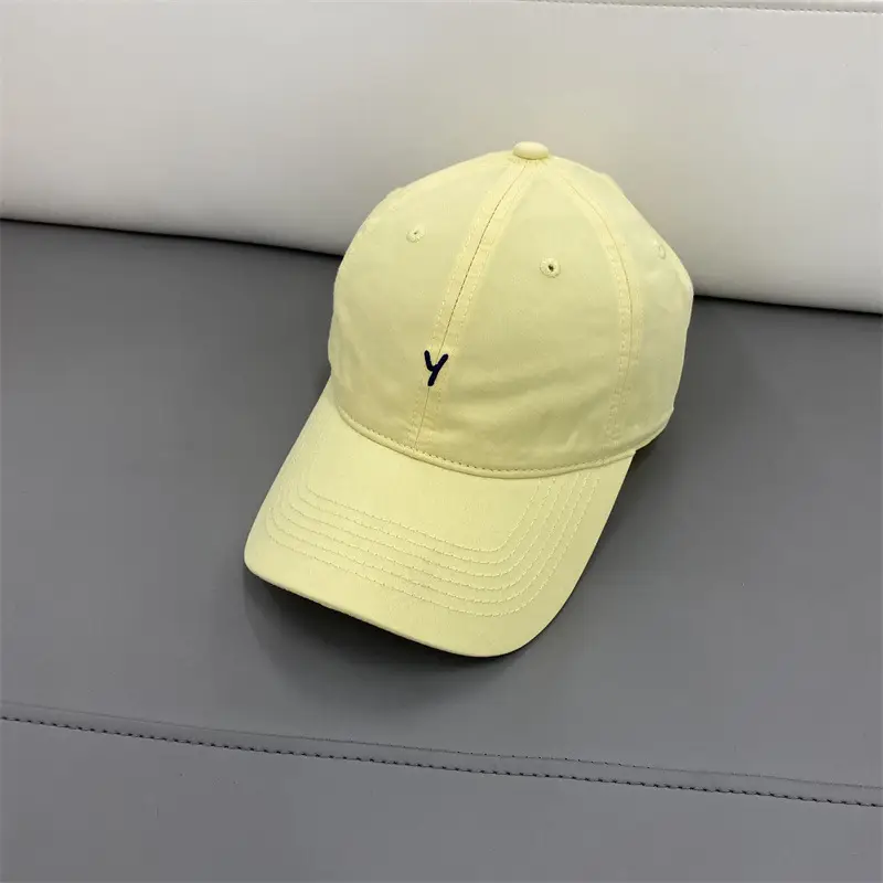 Korean Style Yellow Baseball Cap for Women Men - Image 5