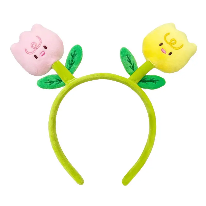 Cute New Tulip Flower Hair Band with Caterpillar Design - Image 13