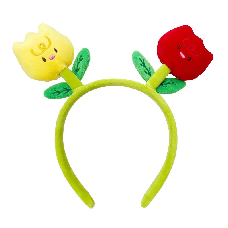 Cute New Tulip Flower Hair Band with Caterpillar Design - Image 14