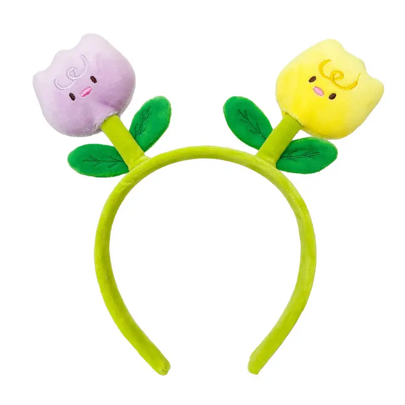 Cute New Tulip Flower Hair Band with Caterpillar Design - Image 15