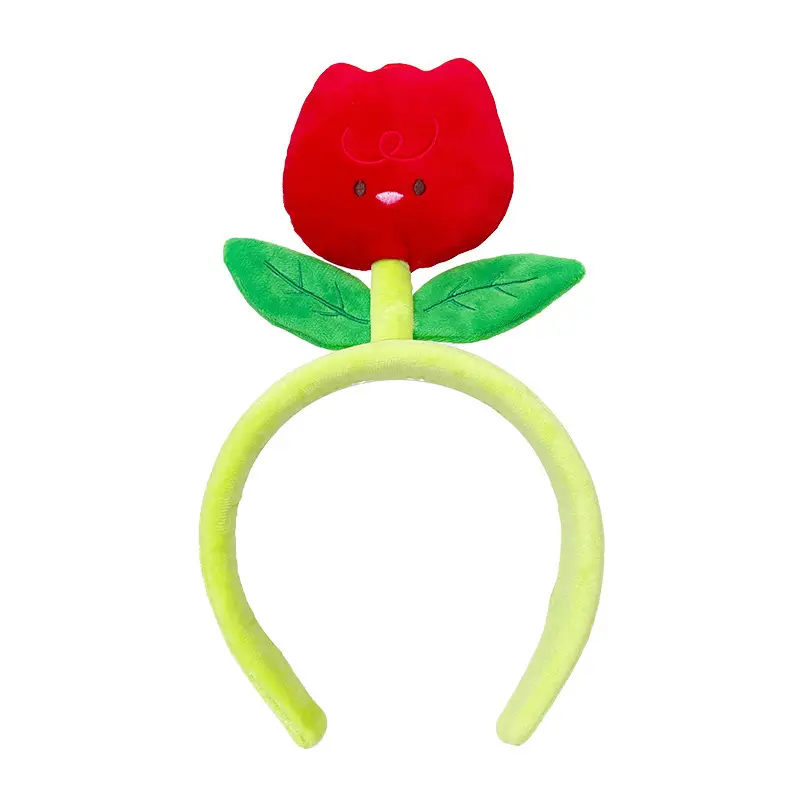 Cute New Tulip Flower Hair Band with Caterpillar Design - Image 5