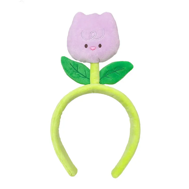 Cute New Tulip Flower Hair Band with Caterpillar Design - Image 6