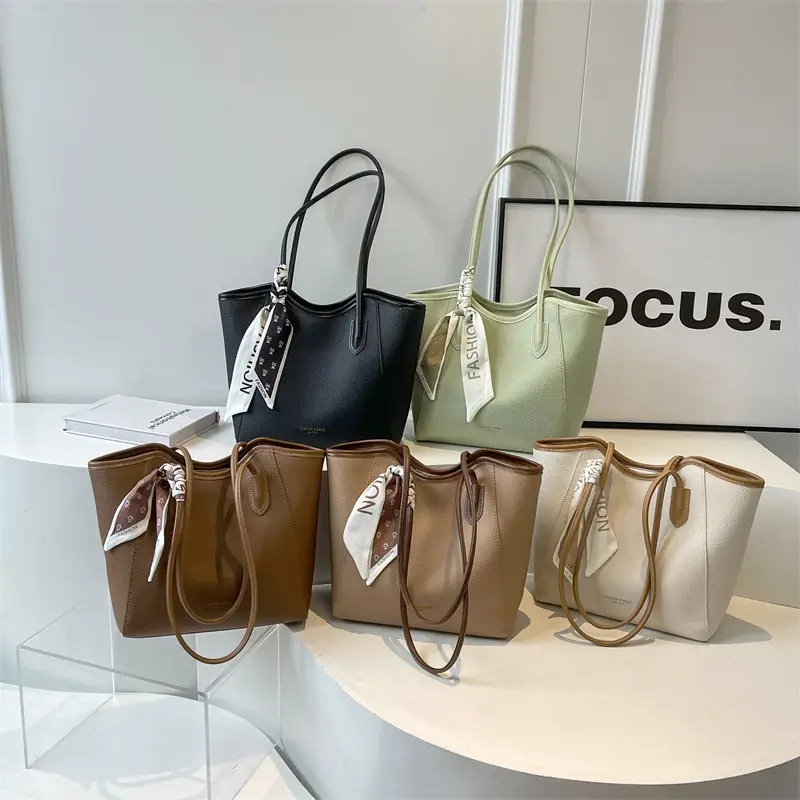 Women's Large Capacity Satchel Bag Brown New 2024