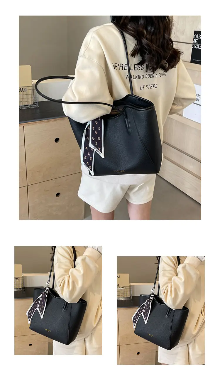 Women's Large Capacity Satchel Bag Brown New 2024 — feature 13