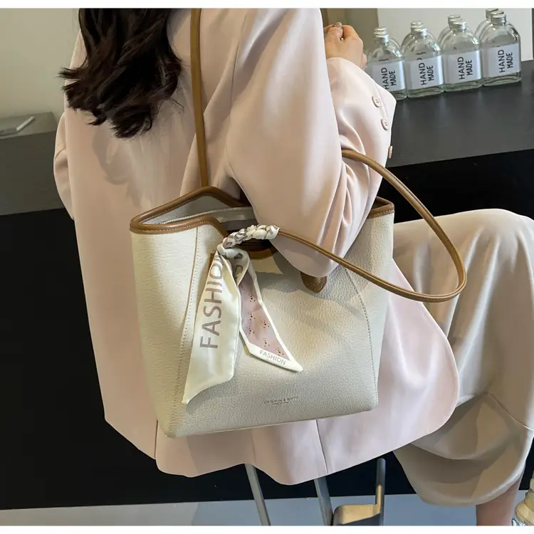 Women's Large Capacity Satchel Bag Brown New 2024 — feature 38