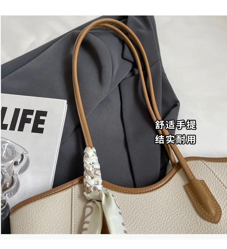 Women's Large Capacity Satchel Bag Brown New 2024 — feature 6