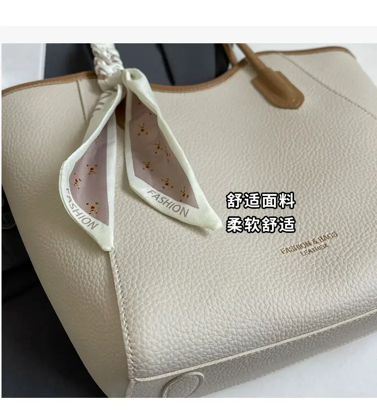 Women's Large Capacity Satchel Bag Brown New 2024 — feature 7