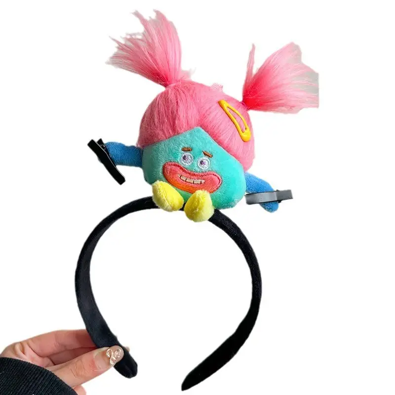 Plush Cartoon Hairband with Dog Headband & Twelve Constellation DIY Hair Tie