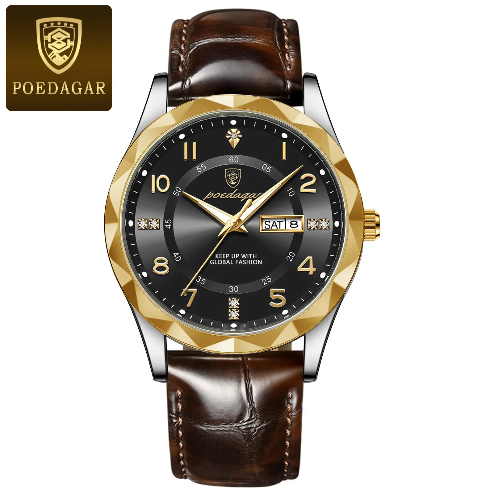 Men's Swiss Quartz Watch with Leather Belt & Live Display - Image 15