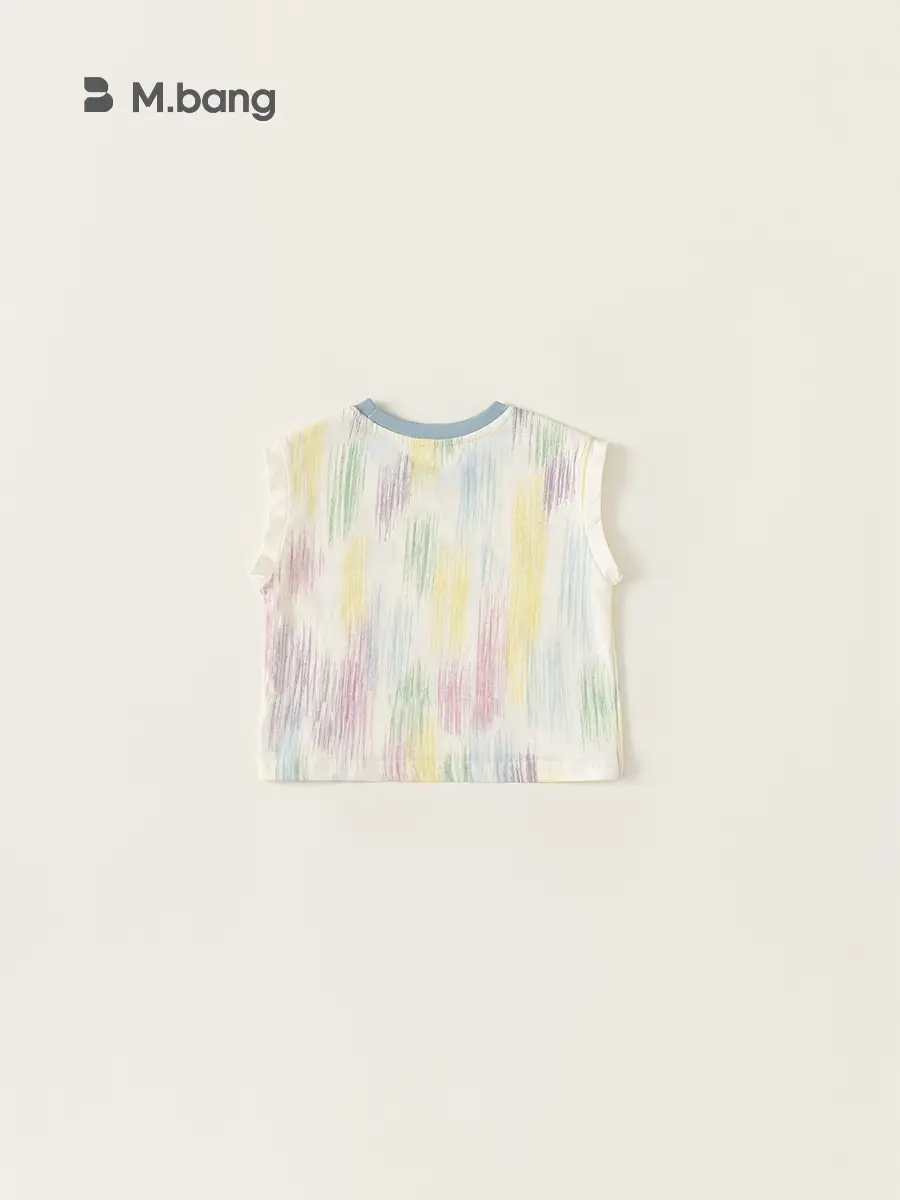 Kids Sleeveless T-Shirt Letter Print Summer Wear 2026 - Image 5