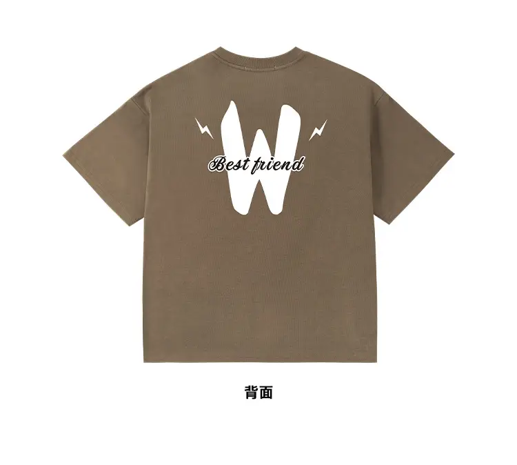 Kids Green Letter T-Shirt Loose Fit Summer Wear — feature 31