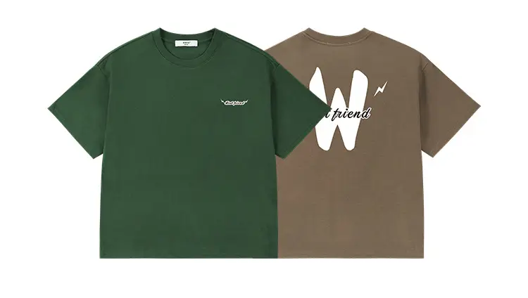 Kids Green Letter T-Shirt Loose Fit Summer Wear — feature 5