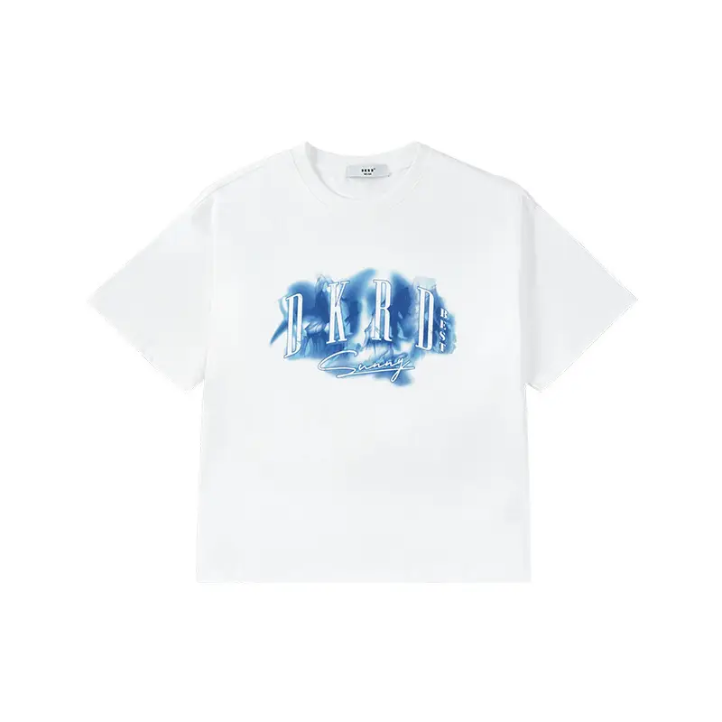 Kids Green Letter T-Shirt Loose Fit Summer Wear