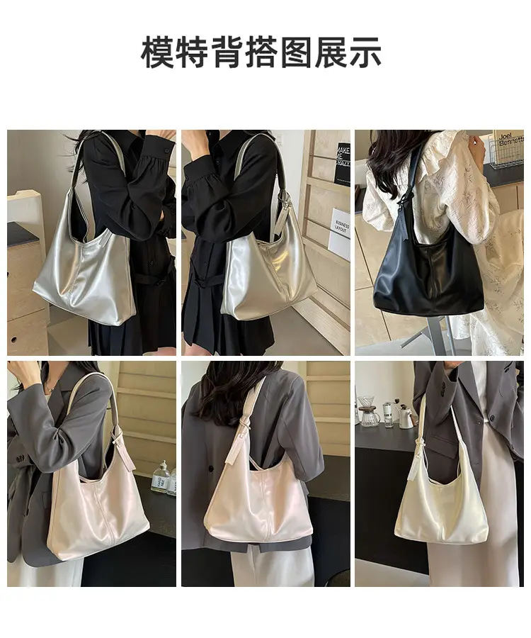 Silver Metallic Shoulder Bag for Women 2024 — feature 8
