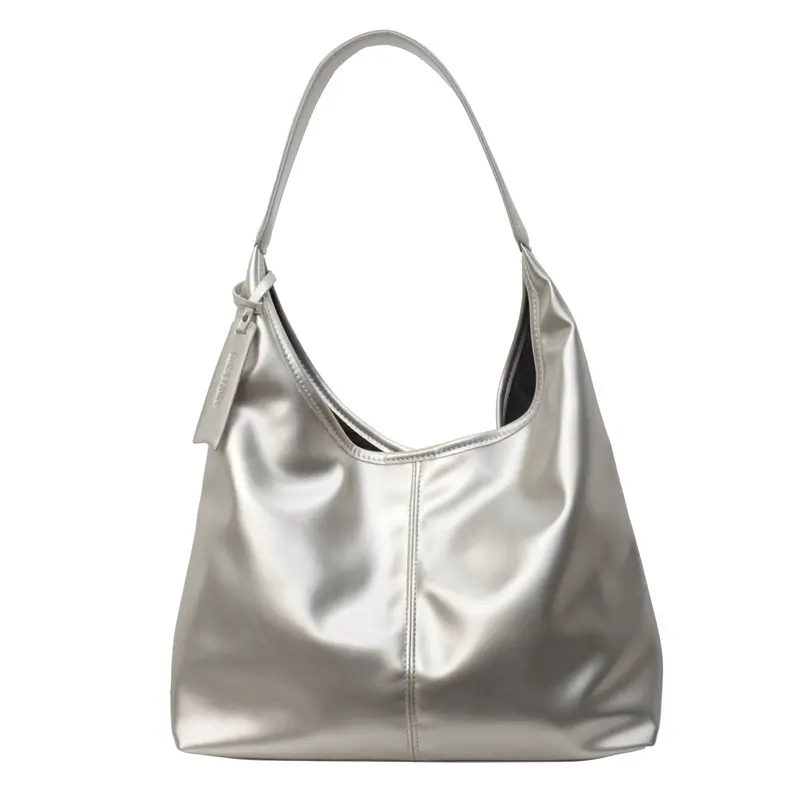 Silver Metallic Shoulder Bag for Women 2024 - Image 4