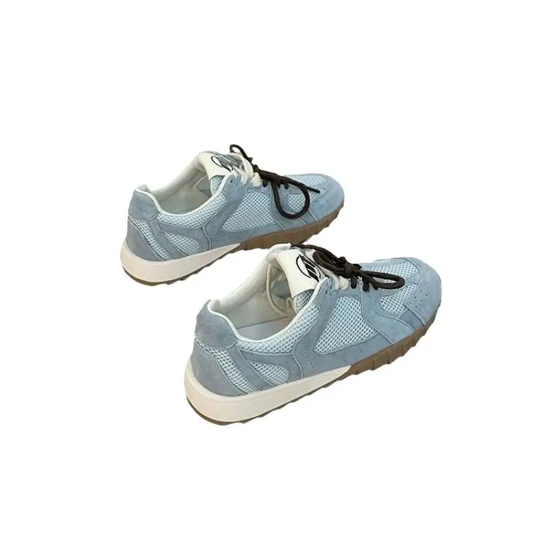 Women's Light Blue Mesh Lace-Up Sneakers 2024 - Image 8