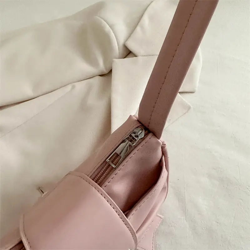 Black Korean Style Shoulder Bag with Bow Detail - Image 9
