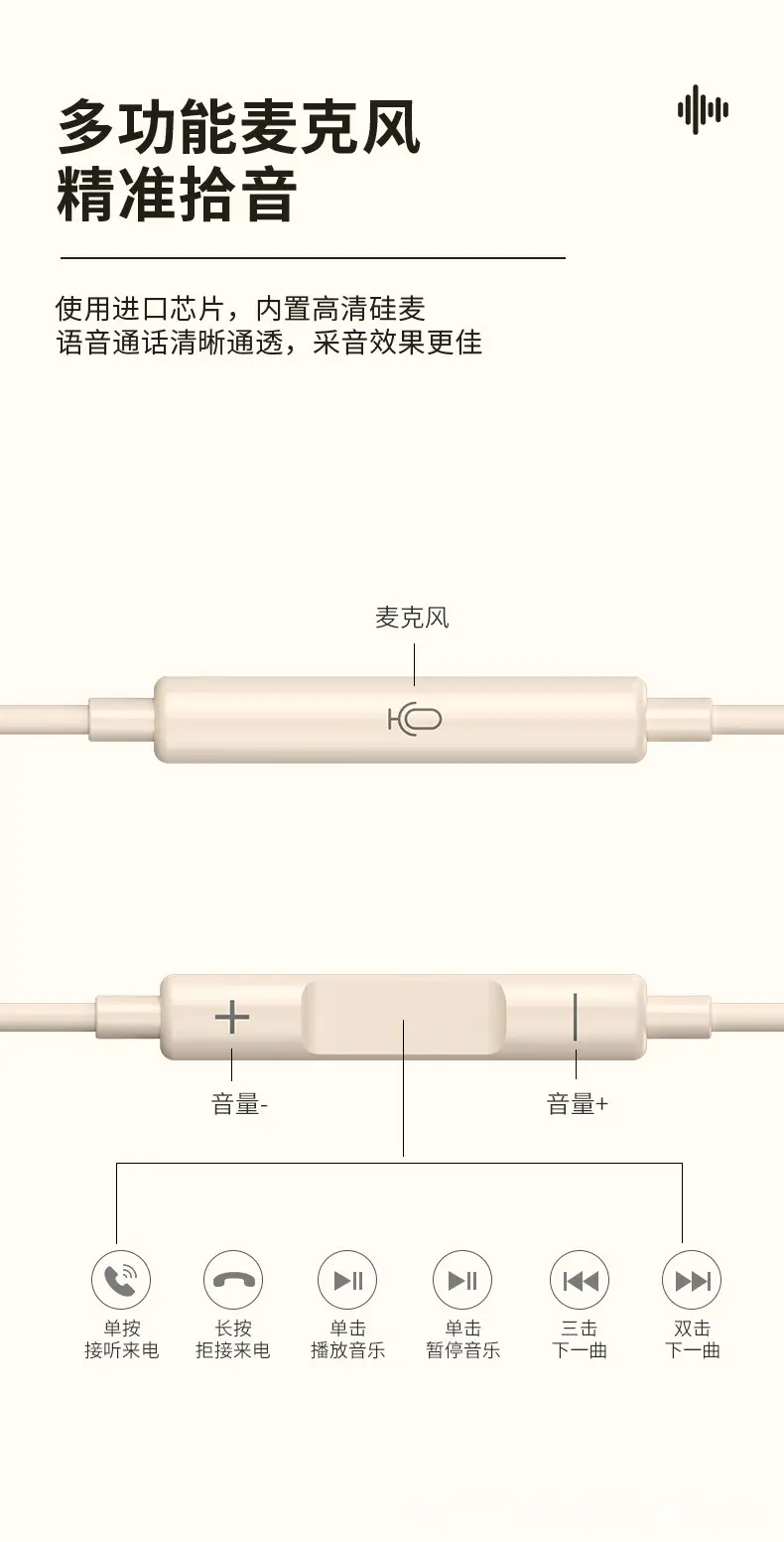 Wireless In-Ear Headset with Bluetooth & iPhone Control — feature 8