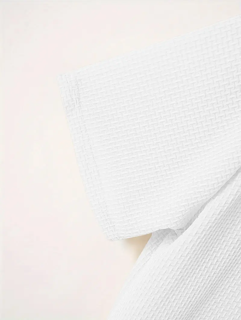 Men Black Polo Shirt Short Sleeve Lapel Button — feature 19