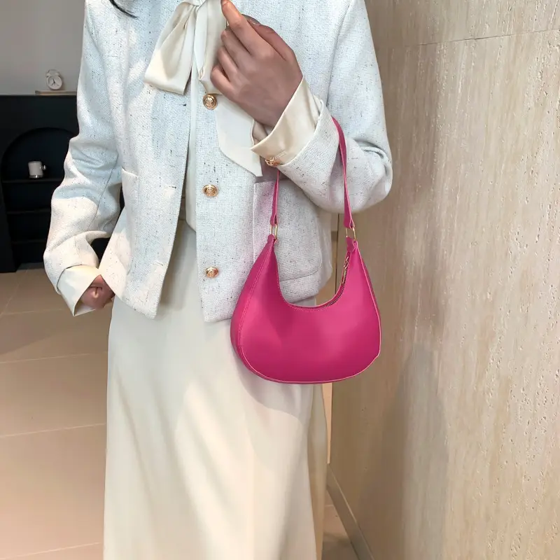 White Underarm Bag Women's 2024 Casual New Style - Image 9
