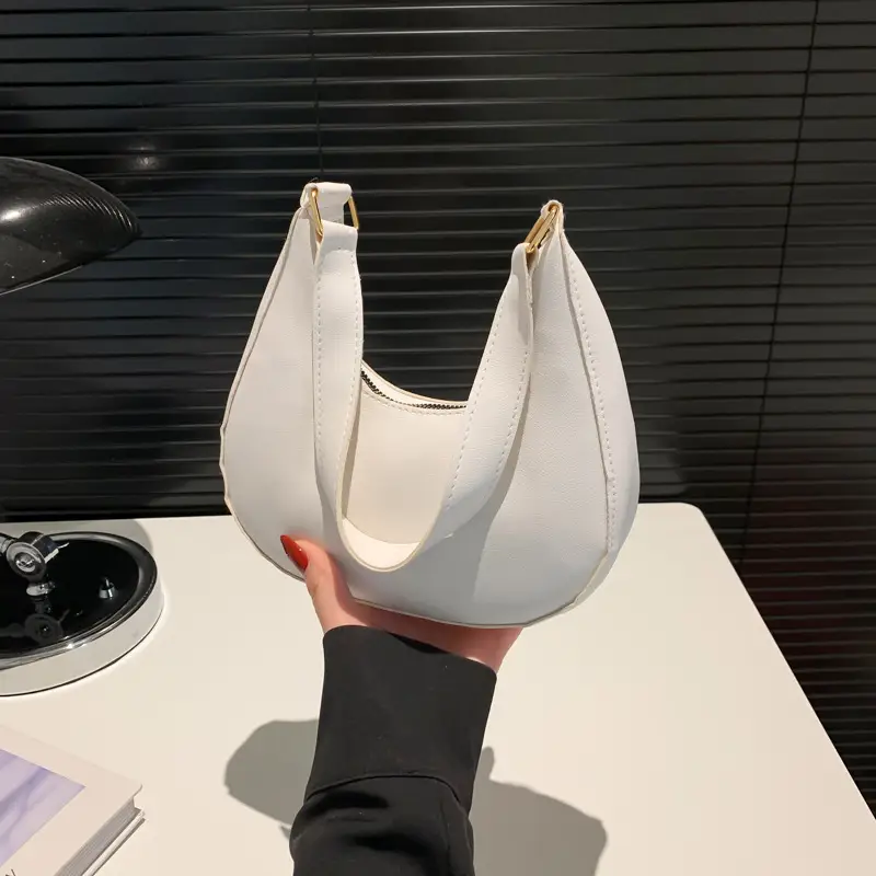 White Underarm Bag Women's 2024 Casual New Style - Image 2