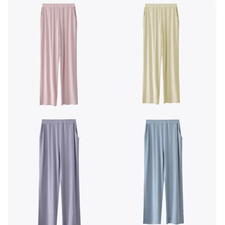 Summer Thin Women's 80S Lenzing Modal Home Clothes Round Neck Loose Short-Sleeved Shorts Antibacterial Suit