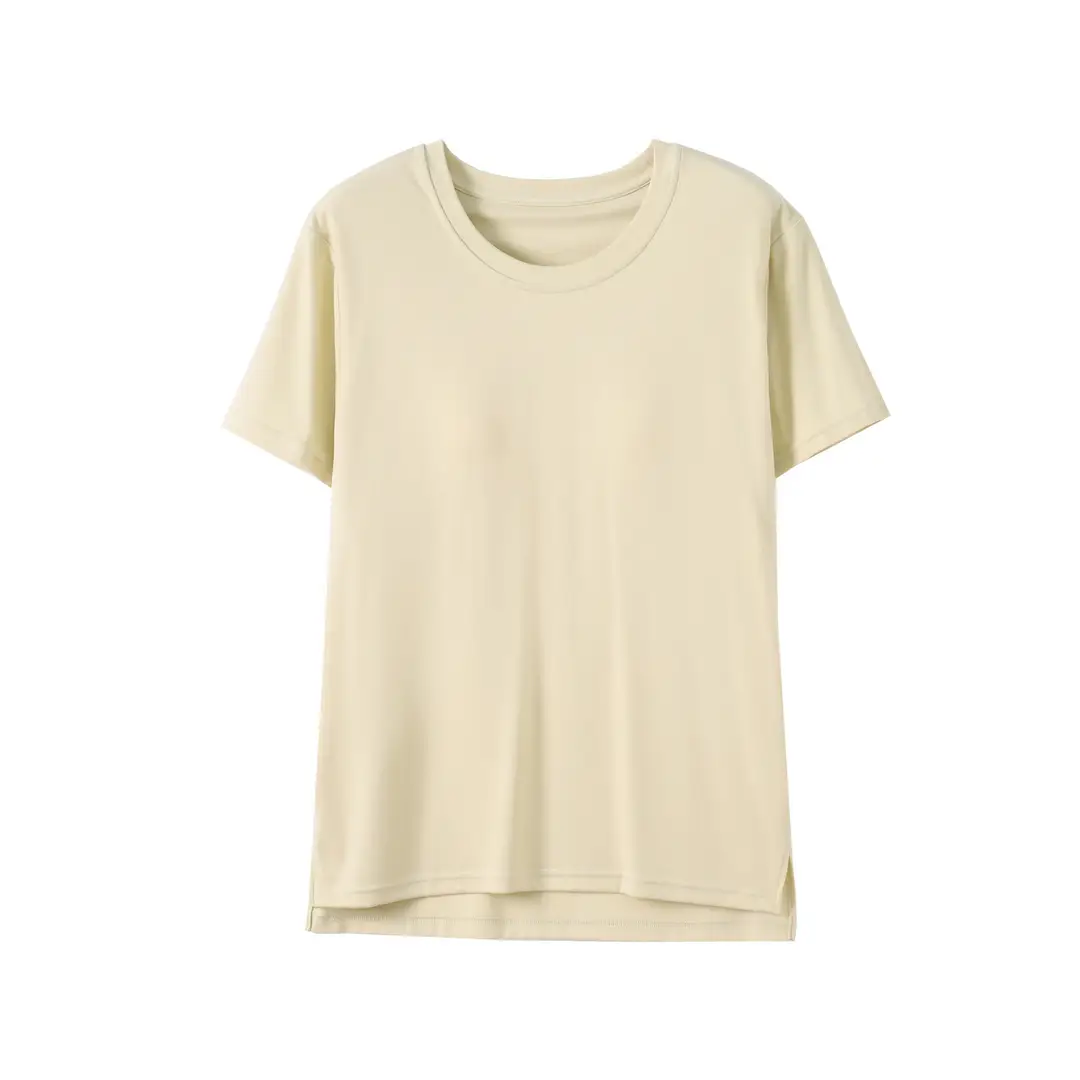 Summer Thin Women's 80S Lenzing Modal Home Clothes Round Neck Loose Short-Sleeved Shorts Antibacterial Suit