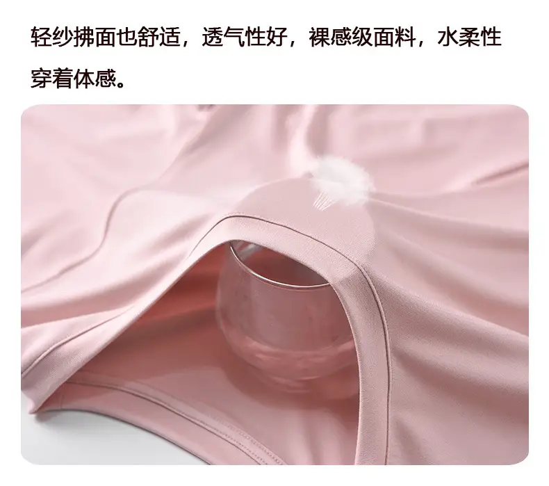 Summer Thin Women's 80S Lenzing Modal Home Clothes Round Neck Loose Short-Sleeved Shorts Antibacterial Suit — feature 15