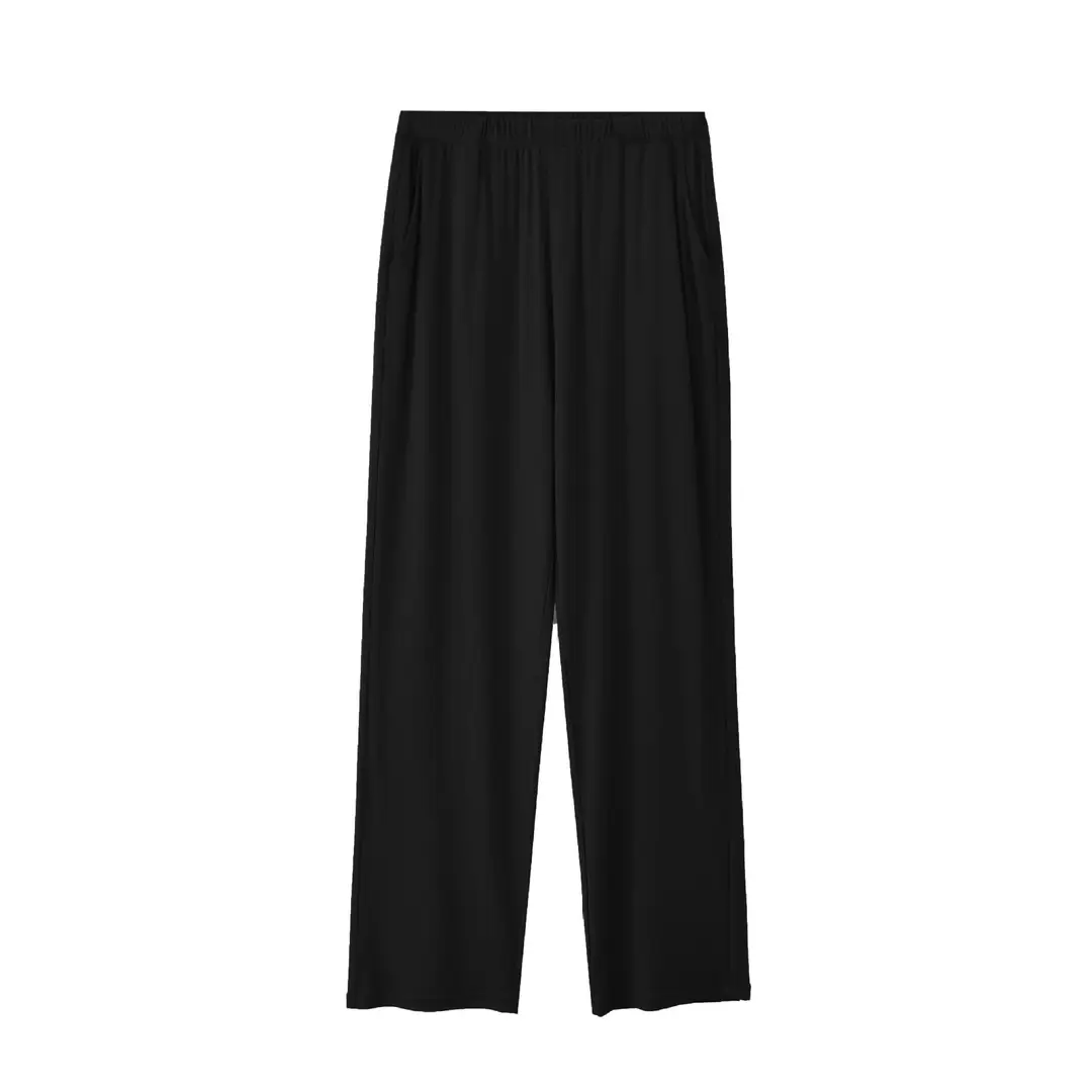 Summer Thin Women's 80S Lenzing Modal Home Clothes Round Neck Loose Short-Sleeved Shorts Antibacterial Suit