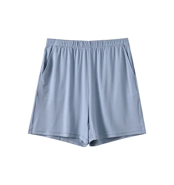 Summer Thin Women's 80S Lenzing Modal Home Clothes Round Neck Loose Short-Sleeved Shorts Antibacterial Suit